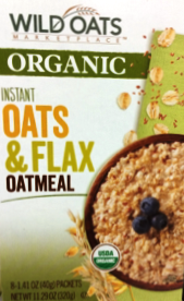 Org Oats & Flax Inst Oatmeal 8/14.1Pk